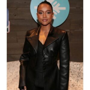 Karrueche Tran Divinity Leather Coat